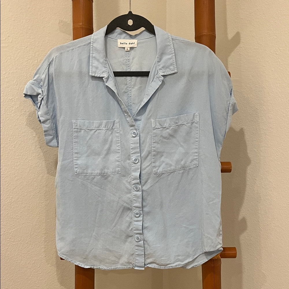Bella Dahl Light Blue Button-Up Shirt